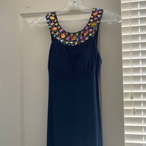 Gorgeous navy and crystal dress